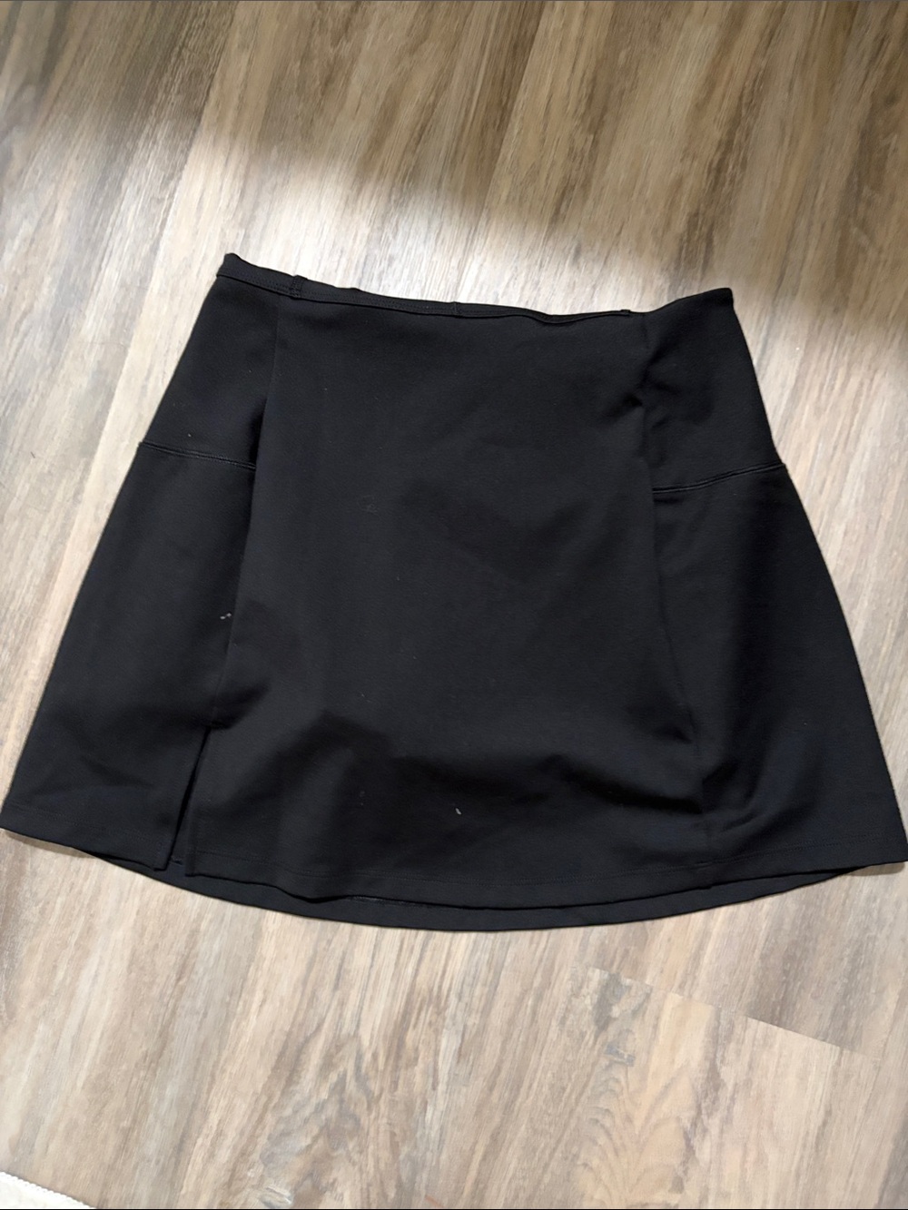 DSG Black Mini Skirt with Subtle A-Line Flare